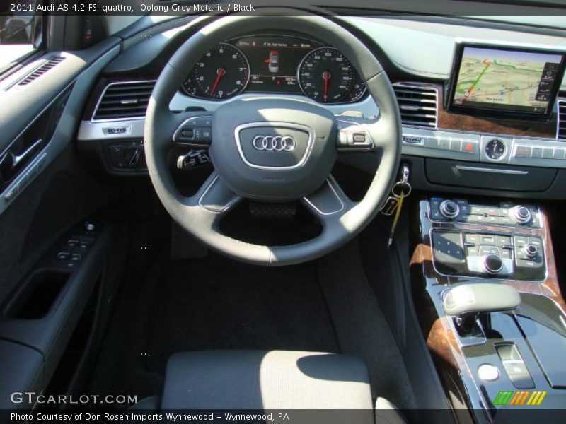 Oolong Grey Metallic / Black 2011 Audi A8 4.2 FSI quattro