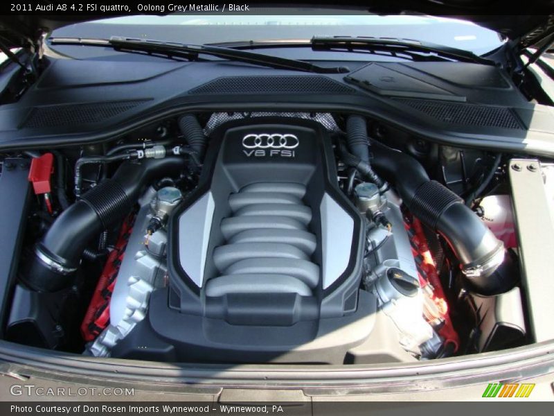 Oolong Grey Metallic / Black 2011 Audi A8 4.2 FSI quattro