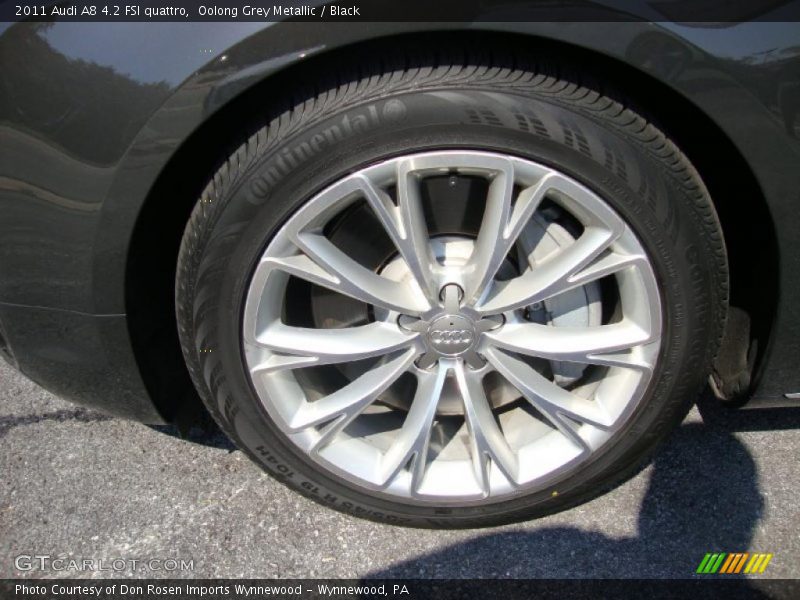 Oolong Grey Metallic / Black 2011 Audi A8 4.2 FSI quattro