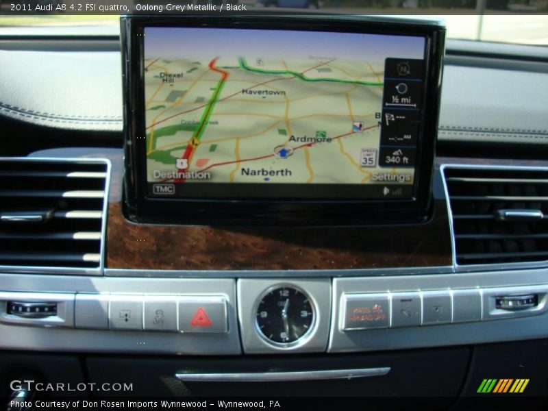 Oolong Grey Metallic / Black 2011 Audi A8 4.2 FSI quattro