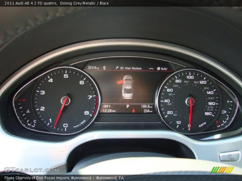 Oolong Grey Metallic / Black 2011 Audi A8 4.2 FSI quattro