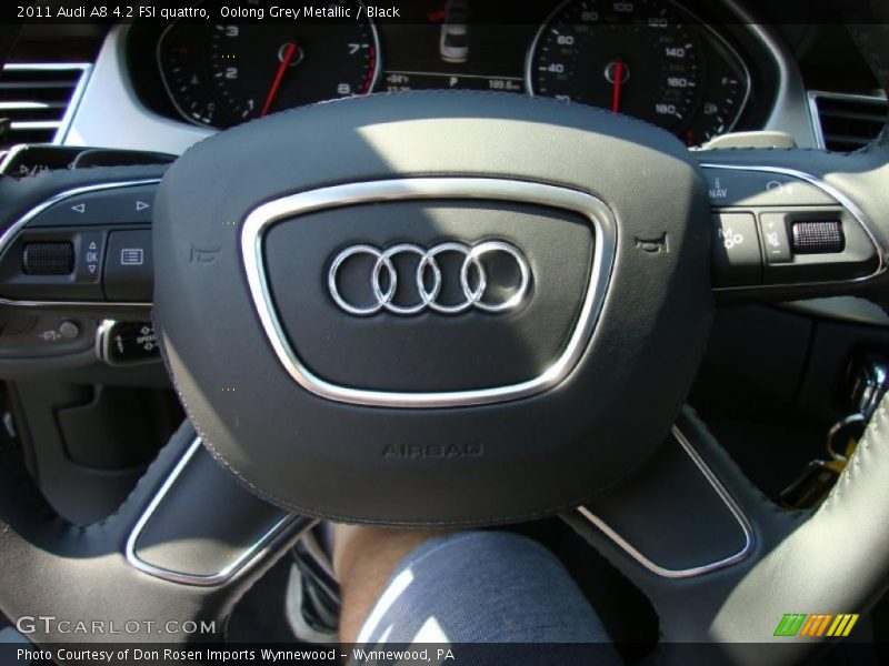 Oolong Grey Metallic / Black 2011 Audi A8 4.2 FSI quattro