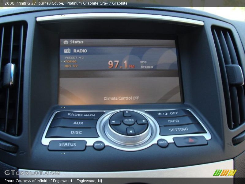 Platinum Graphite Gray / Graphite 2008 Infiniti G 37 Journey Coupe