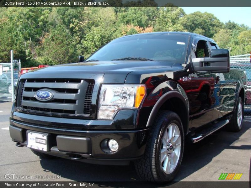 Black / Black/Black 2009 Ford F150 FX4 SuperCab 4x4