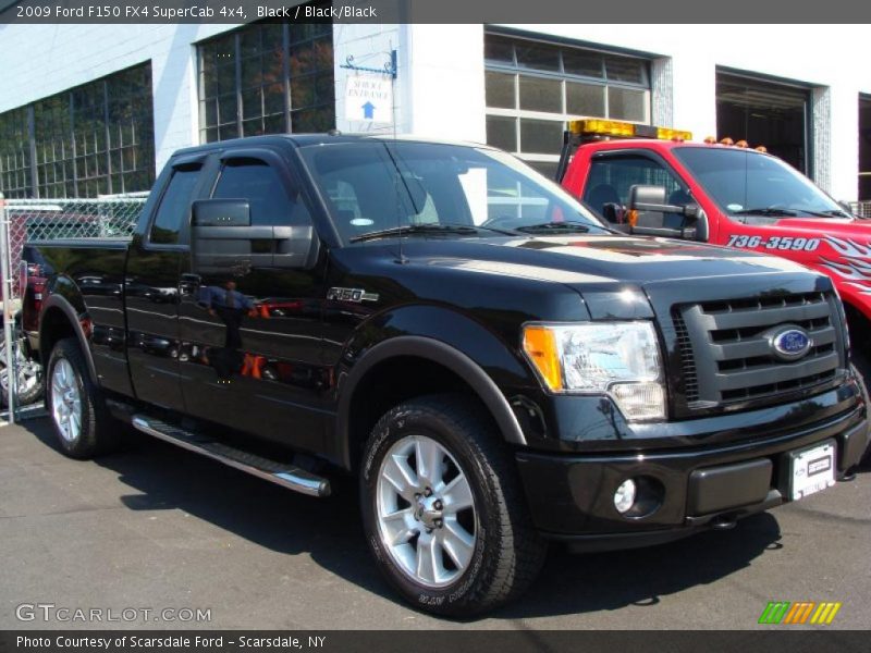 Black / Black/Black 2009 Ford F150 FX4 SuperCab 4x4