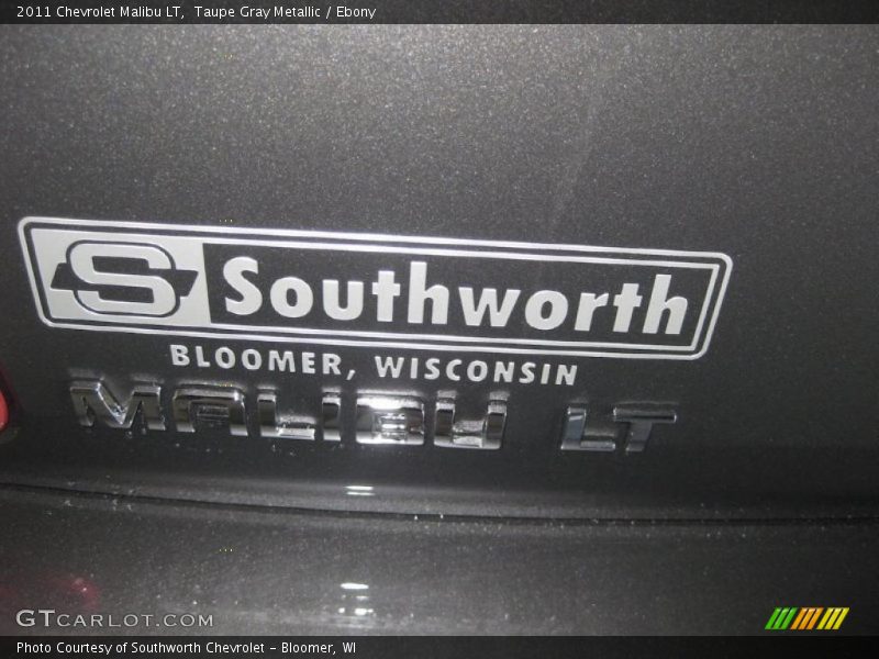 Taupe Gray Metallic / Ebony 2011 Chevrolet Malibu LT