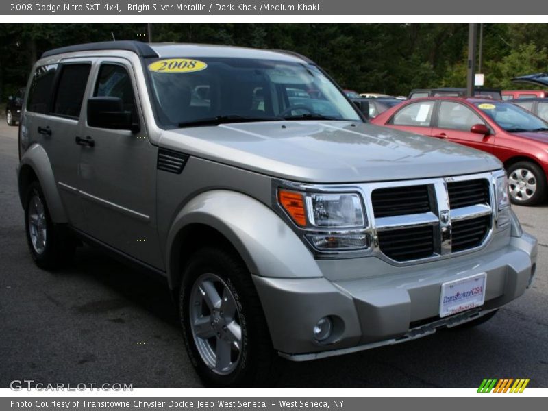 Bright Silver Metallic / Dark Khaki/Medium Khaki 2008 Dodge Nitro SXT 4x4