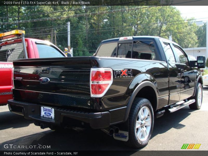 Black / Black/Black 2009 Ford F150 FX4 SuperCab 4x4