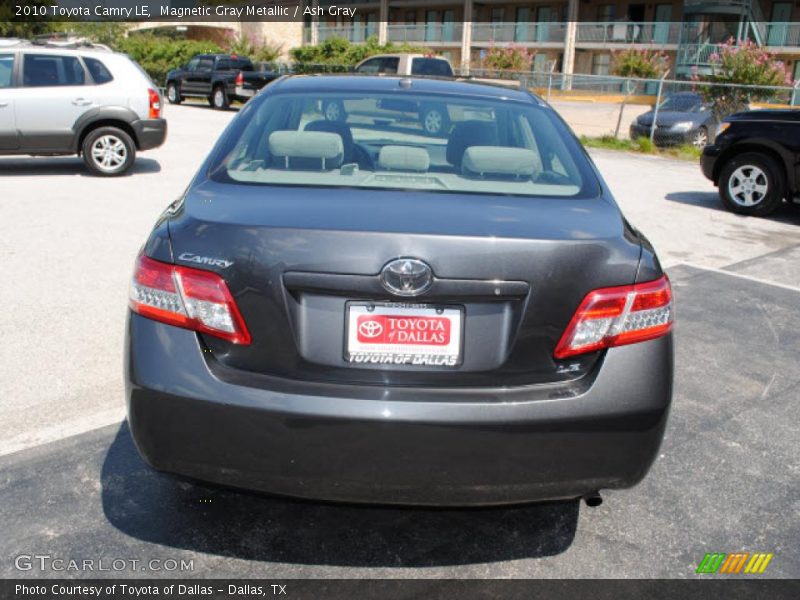Magnetic Gray Metallic / Ash Gray 2010 Toyota Camry LE