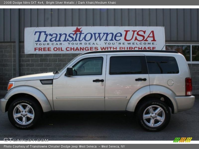 Bright Silver Metallic / Dark Khaki/Medium Khaki 2008 Dodge Nitro SXT 4x4