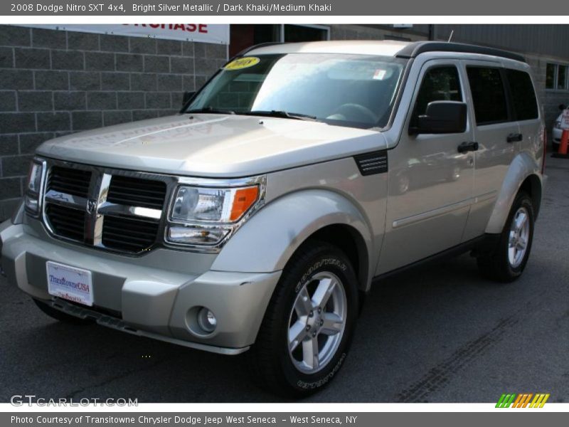 Bright Silver Metallic / Dark Khaki/Medium Khaki 2008 Dodge Nitro SXT 4x4
