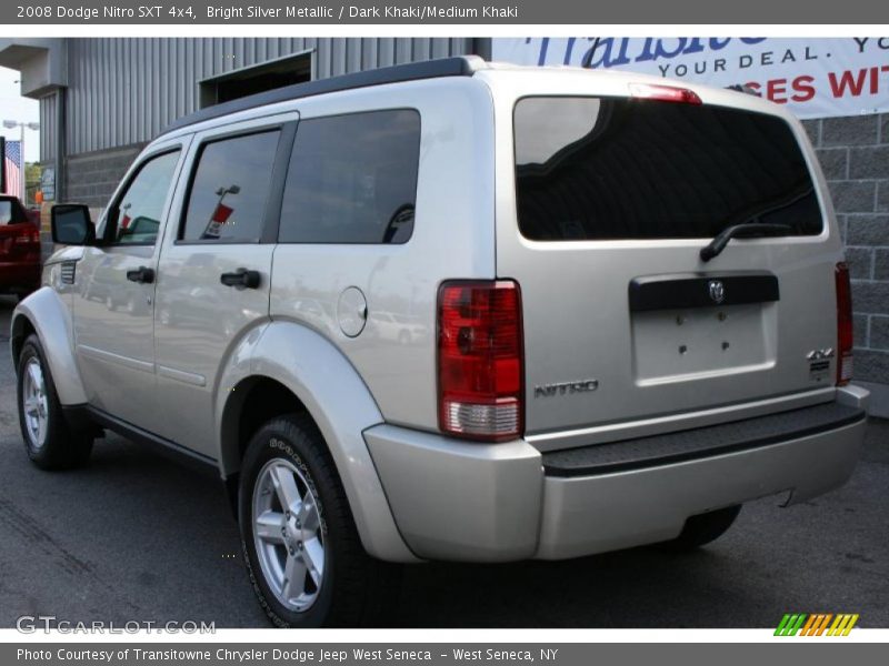 Bright Silver Metallic / Dark Khaki/Medium Khaki 2008 Dodge Nitro SXT 4x4