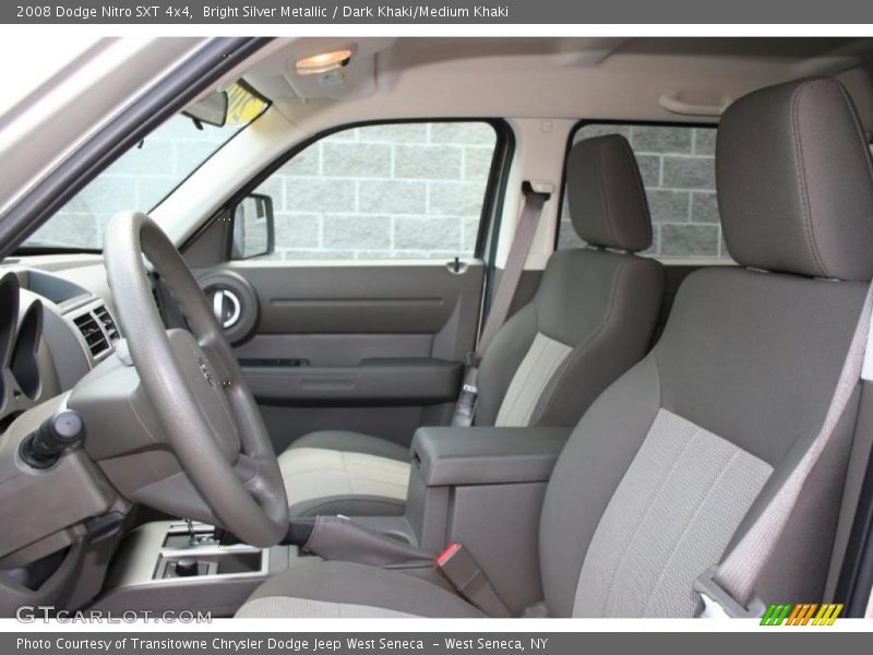 Bright Silver Metallic / Dark Khaki/Medium Khaki 2008 Dodge Nitro SXT 4x4
