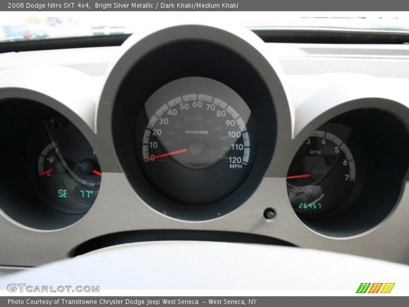 Bright Silver Metallic / Dark Khaki/Medium Khaki 2008 Dodge Nitro SXT 4x4