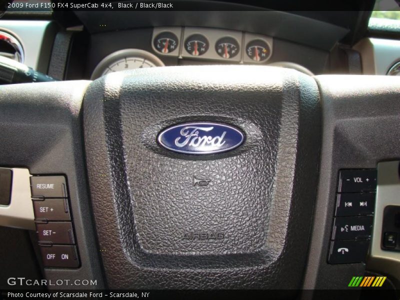 Black / Black/Black 2009 Ford F150 FX4 SuperCab 4x4