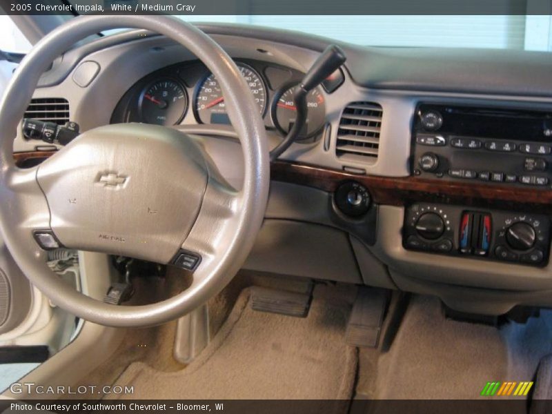 White / Medium Gray 2005 Chevrolet Impala