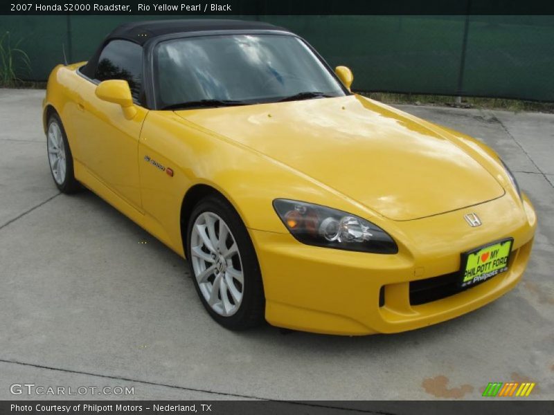 Rio Yellow Pearl / Black 2007 Honda S2000 Roadster