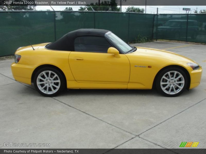 Rio Yellow Pearl / Black 2007 Honda S2000 Roadster