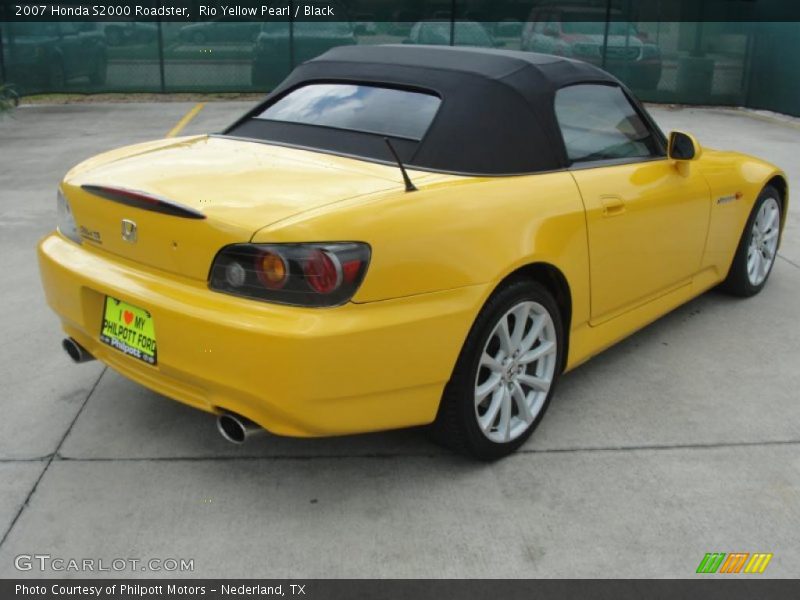 Rio Yellow Pearl / Black 2007 Honda S2000 Roadster