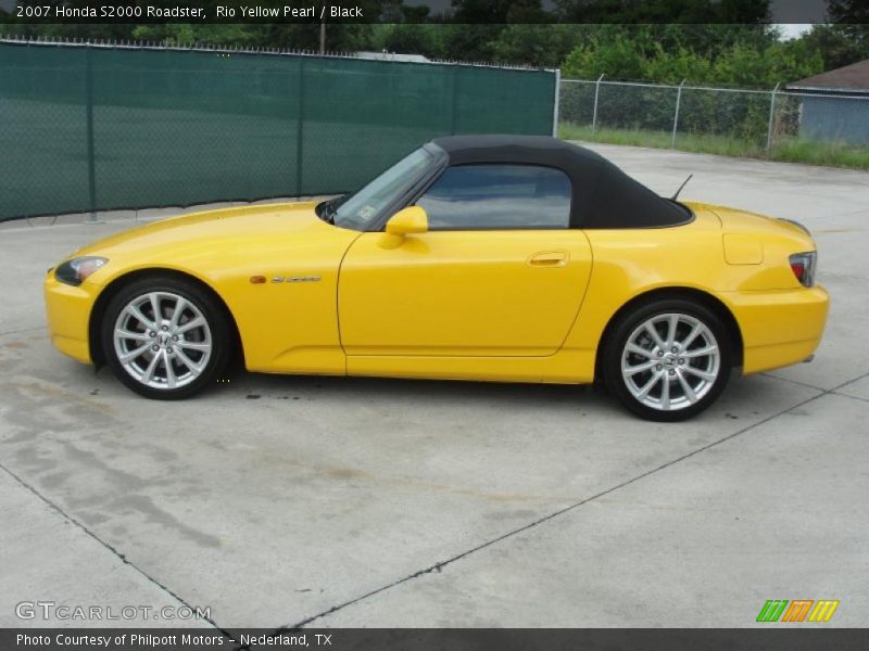 Rio Yellow Pearl / Black 2007 Honda S2000 Roadster