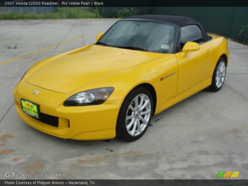 Rio Yellow Pearl / Black 2007 Honda S2000 Roadster