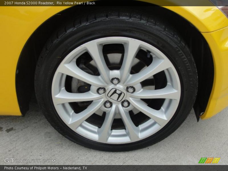 Rio Yellow Pearl / Black 2007 Honda S2000 Roadster