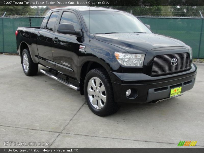 Black / Graphite Gray 2007 Toyota Tundra Texas Edition Double Cab