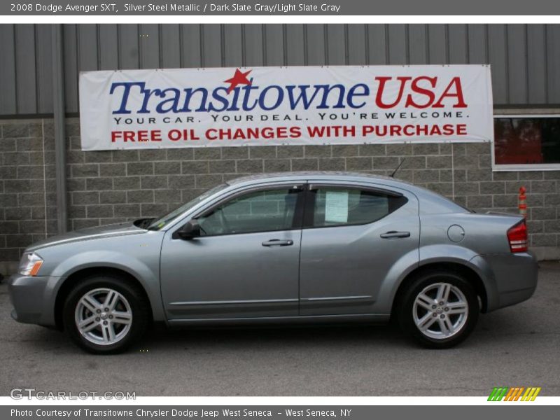 Silver Steel Metallic / Dark Slate Gray/Light Slate Gray 2008 Dodge Avenger SXT