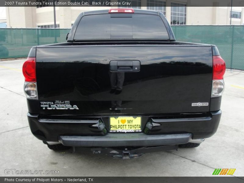 Black / Graphite Gray 2007 Toyota Tundra Texas Edition Double Cab