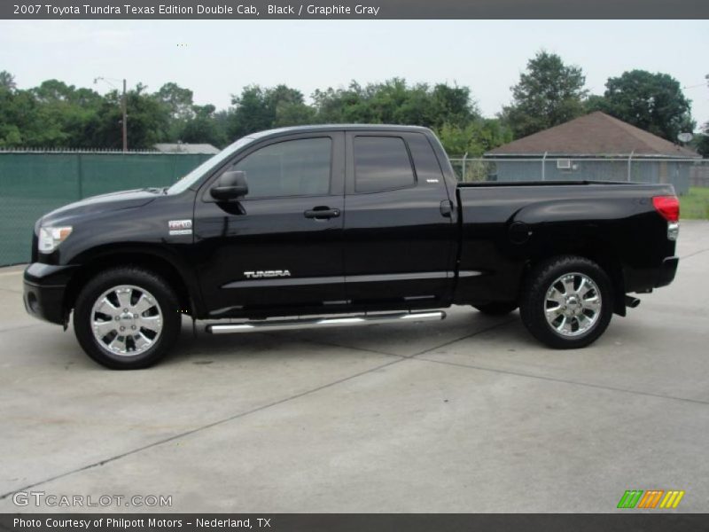 Black / Graphite Gray 2007 Toyota Tundra Texas Edition Double Cab