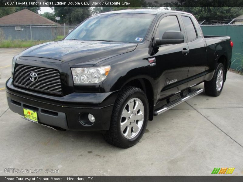 Black / Graphite Gray 2007 Toyota Tundra Texas Edition Double Cab