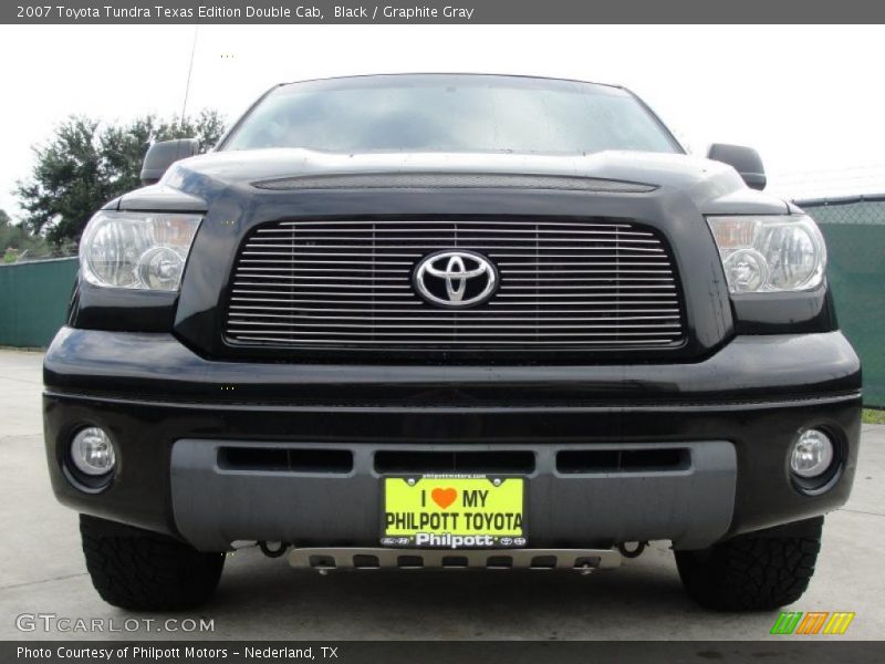 Black / Graphite Gray 2007 Toyota Tundra Texas Edition Double Cab