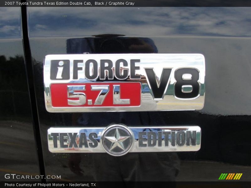 Black / Graphite Gray 2007 Toyota Tundra Texas Edition Double Cab