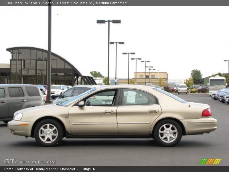 Harvest Gold Metallic / Medium Parchment 2000 Mercury Sable LS Sedan