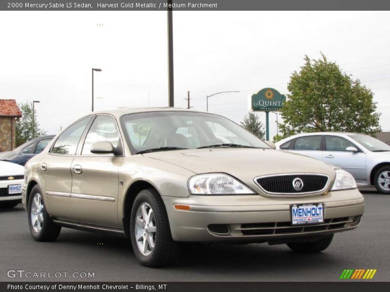 Harvest Gold Metallic / Medium Parchment 2000 Mercury Sable LS Sedan