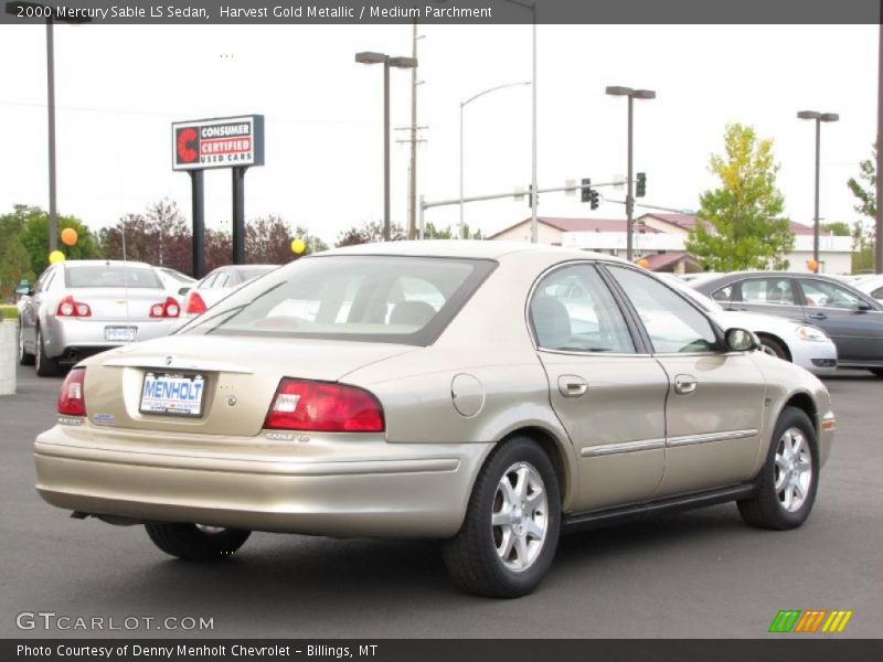 Harvest Gold Metallic / Medium Parchment 2000 Mercury Sable LS Sedan