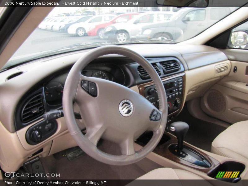 Harvest Gold Metallic / Medium Parchment 2000 Mercury Sable LS Sedan