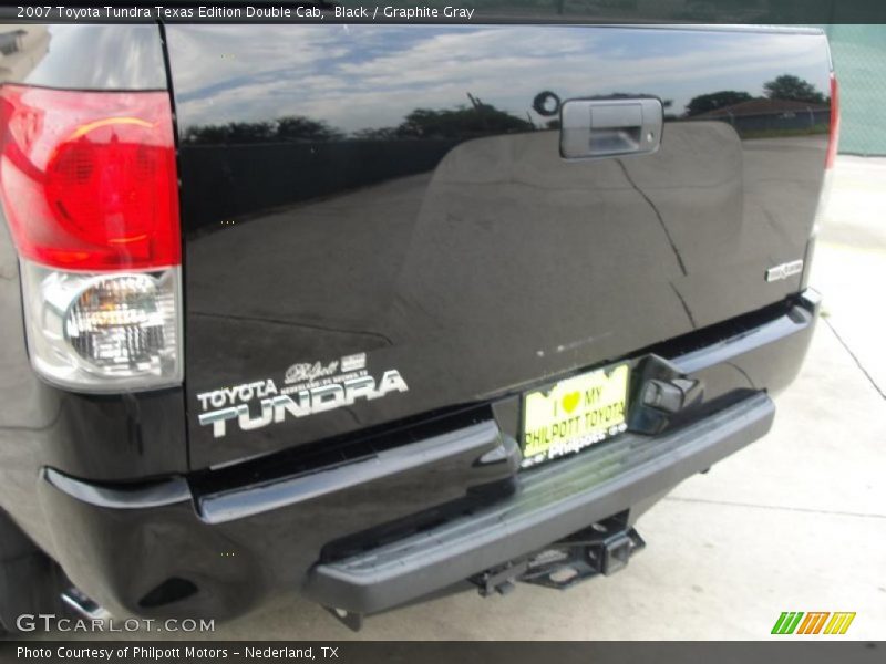 Black / Graphite Gray 2007 Toyota Tundra Texas Edition Double Cab
