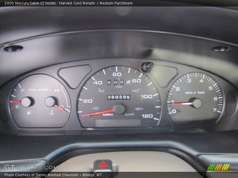 Harvest Gold Metallic / Medium Parchment 2000 Mercury Sable LS Sedan