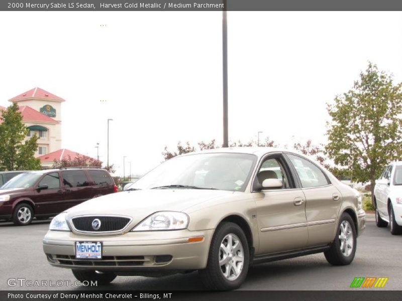 Harvest Gold Metallic / Medium Parchment 2000 Mercury Sable LS Sedan