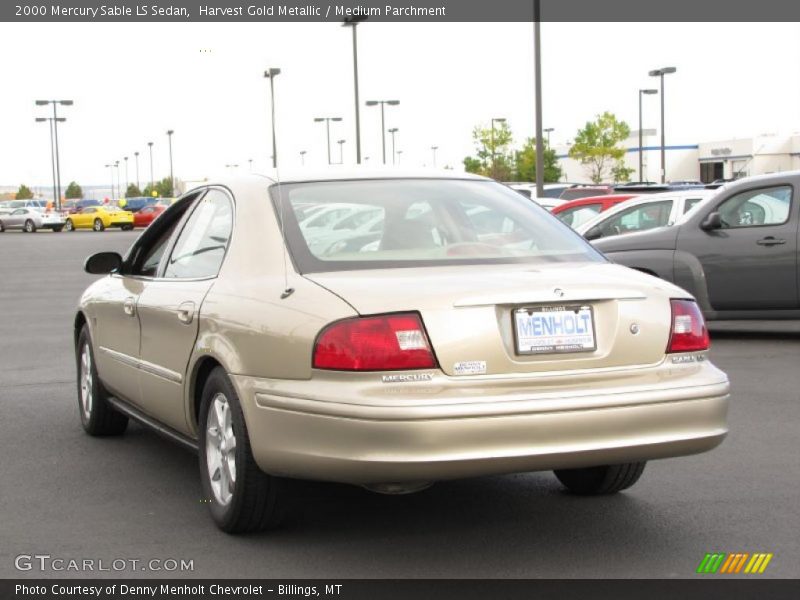 Harvest Gold Metallic / Medium Parchment 2000 Mercury Sable LS Sedan