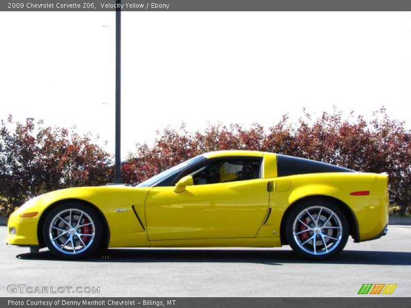 Velocity Yellow / Ebony 2009 Chevrolet Corvette Z06