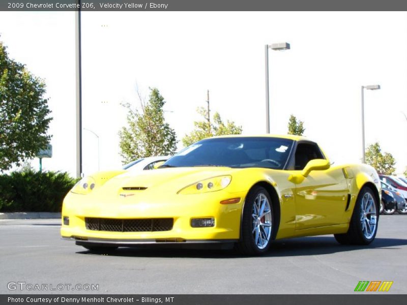 Velocity Yellow / Ebony 2009 Chevrolet Corvette Z06