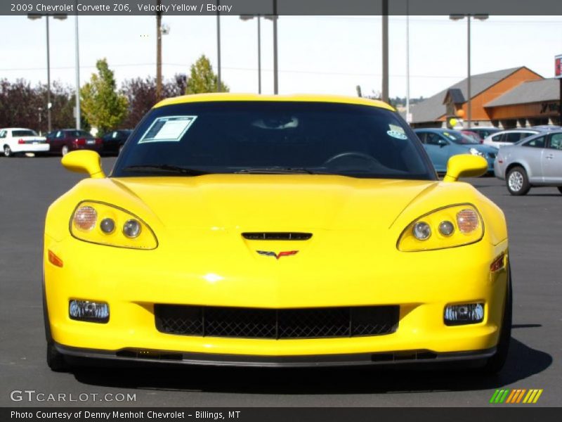 Velocity Yellow / Ebony 2009 Chevrolet Corvette Z06