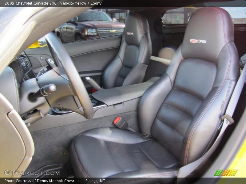 Velocity Yellow / Ebony 2009 Chevrolet Corvette Z06