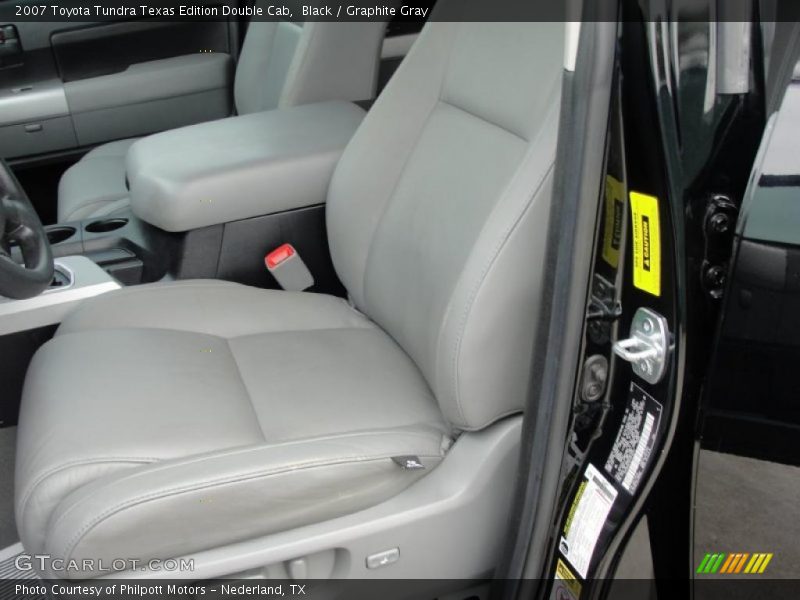 Black / Graphite Gray 2007 Toyota Tundra Texas Edition Double Cab