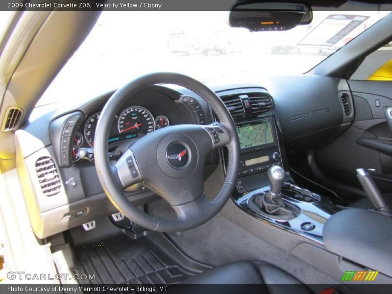 Velocity Yellow / Ebony 2009 Chevrolet Corvette Z06