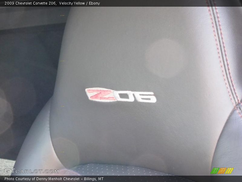 Velocity Yellow / Ebony 2009 Chevrolet Corvette Z06