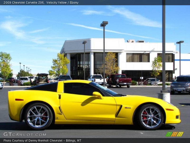 Velocity Yellow / Ebony 2009 Chevrolet Corvette Z06