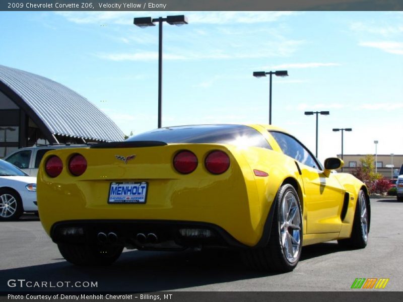 Velocity Yellow / Ebony 2009 Chevrolet Corvette Z06
